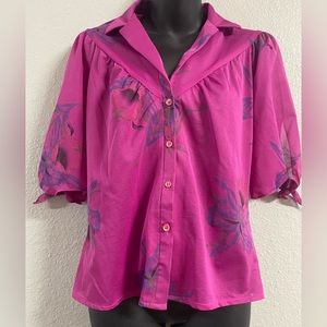 Vintage Floral You Babes Blouse